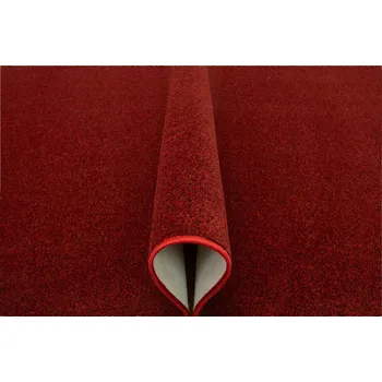 Koberec KOBEREC DO OBÝVACÍHO POKOJE MODERNÍ ČERVENÝ ČERNÝ NA MÍRU LIBERTY 100x150 cm