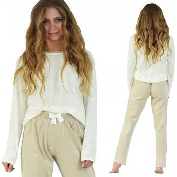 Dámské pyžamo Born2rest dámské pyžamo bavlna bílé, velikost S