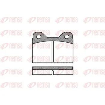 Brzdová destička Sada brzdových destiček, kotoučová brzda REMSA 0073.00
