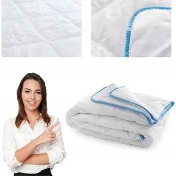 přikrývka Přikrývka 140x200 Antialergická Topcool Letní Prošívaná Bílá Mia