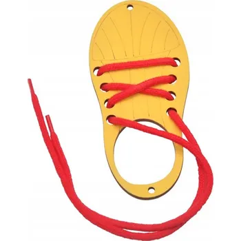 ŽLUTÝ BOT + ČERVENÁ TKANIČKA K MANIPULAČNÍ TABULI