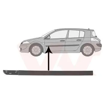 Lišta karosérie Ozdobná / ochranná lišta, dveře VAN WEZEL 4327423