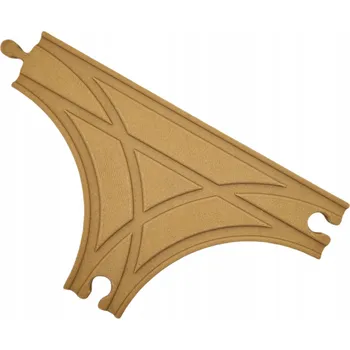 Vláček a vláčkodráha Výhybka pro dřevěnou vláčkodráhu Typ T 21 cm