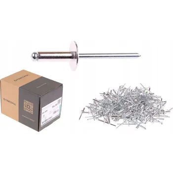 Nýt TRHACÍ NÝTY HLINÍKOVÉ S VELKOU HLAVOU 5 x 16 mm 250 KUSŮ ROZŠÍŘENÉ