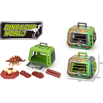 Figurka Dinosauří figurka v kleci s doplňky 16 cm