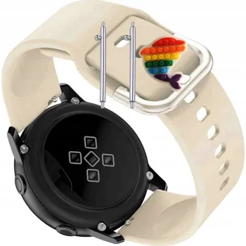 Pouzdro na mobilní telefon Pásek Řemínek pro Rubicon RNCE79, Silikon Béžová Poutko, nastavitelný