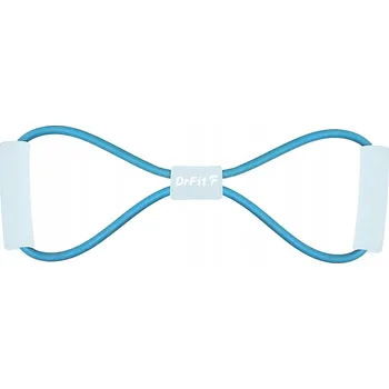 DrFit odporová guma na cvičení ve tvaru osmičky modrá