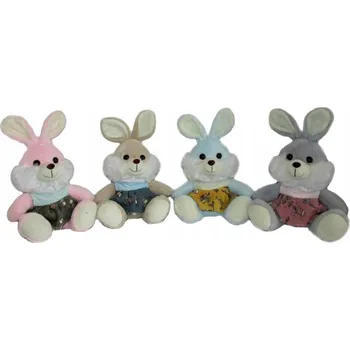 plyšák Králíček zajíček v oblečku 18 cm MIX /Sun-Day