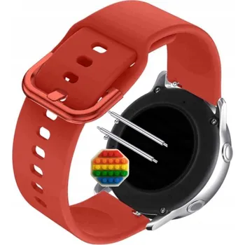 Pouzdro na mobilní telefon Pásek Řemínek pro Garmin Forerunner 965, Silikon Červený Poutko, nastavitelný