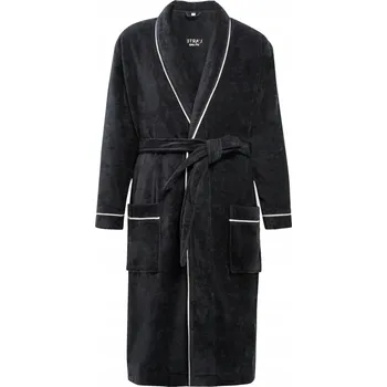 Dámské noční prádlo Velurový župan s límcem a páskem L'ARTE MILANO S / M