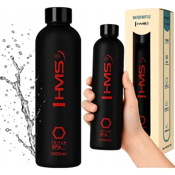 Láhev HMS Sportovní tritanová láhev černá na trénink cvičení 500 ml