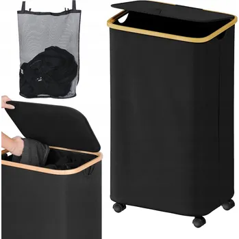 Koš na prádlo Volně stojící koš na prádlo Bedee 110 l černý