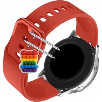 Pouzdro na mobilní telefon Pásek Řemínek pro Forever ICON 2 AW-110, Silikon Červený Poutko, nastavitelný