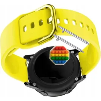 Pouzdro na mobilní telefon Řemínek Řemínek pro Garett Kids Vibe 4G, Silikonový Žlutý Smyčka, nastavitelný