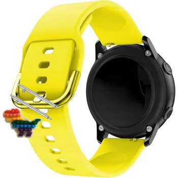 Pouzdro na mobilní telefon Řemínek Řemínek pro Mibro C4, Silikonový Žlutý Smyčka, nastavitelný