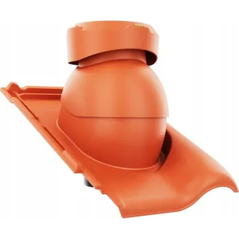 Vrták Kanalizační odvětrávací komínek fi 110 pro střešní tašky ROBEN MONZA, měděný