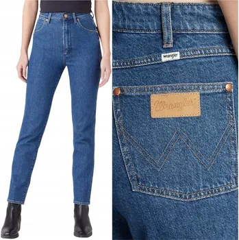 Dámské džíny Wrangler dámské džíny rovného střihu dlouhé, velikost 30/34