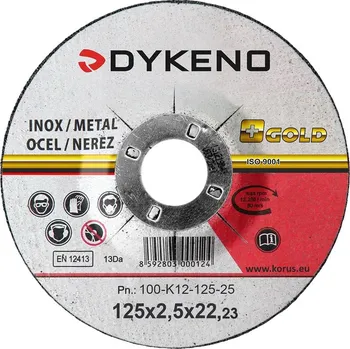 Řezný kotouč Řezný kotouč 125x2,5x22 vypouklý ocel nerez ODĚVY Sklad18 100-K12-125-25 (ODĚVY Sklad18)