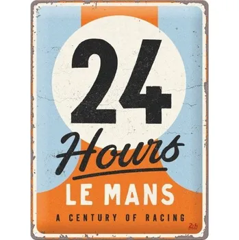 Plechová cedule Postershop Plechová cedule: 24h Le Mans - A Century of Racing - 30x40 cm
