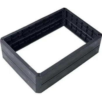 Vyvýšený záhon Garantia Vyvýšený záhon plastový modul ERGO QUADRO M wood 80×60 cm – zahradní záhon, hnědo - šedý 1156 ZAHRADA Sklad6 1156 (ZAHRADA Sklad6 )