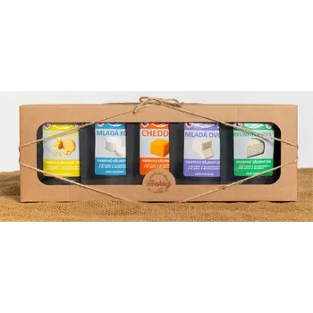 Dárková krabička Dárková sada 5 druhů lyo sýrů MIX