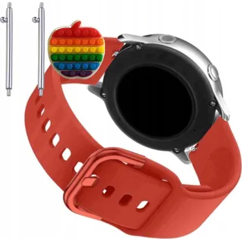 Pouzdro na mobilní telefon Pásek Řemínek pro Realme Watch 3, Silikon Červený Poutko, nastavitelný