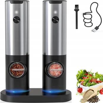 Kuchyňský mlýnek Elektrický mlýnek Lynker ELEKTRICKÝ MLÝNEK NA SŮL 25 W stříbrný/šedý