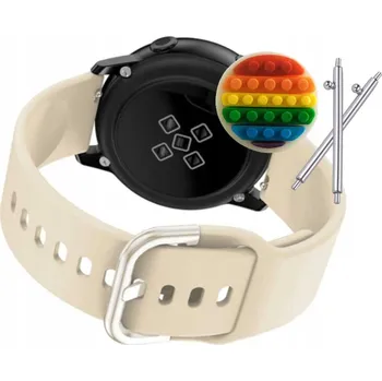 Pouzdro na mobilní telefon Řemínek Řemínek pro Wenom K56 PRO, Silikonový béžový pásek, nastavitelný