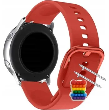 Pouzdro na mobilní telefon Pásek Řemínek pro Rubicon RNCF11, Silikon Červený Poutko, nastavitelný