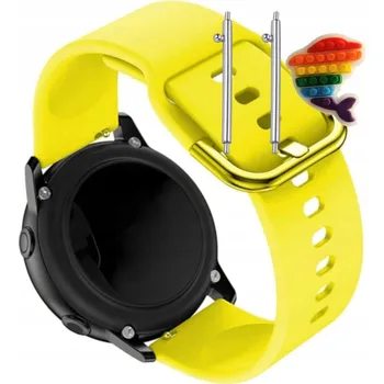 Pouzdro na mobilní telefon Řemínek Řemínek pro Samsung Galaxy Watch4 Classic 42mm, Silikonový Žlutý Smyčka