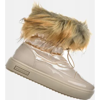 Dámské tenisky Big Star dámské sněhule MM274380 BÉŽOVÁ velikost 41