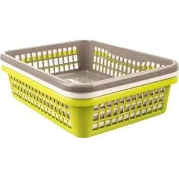 Vánoční dekorace Košík plastový 15,5x12,5x6,6cm (pl694) zelená PRAKTIKMAXMIX Sklad14 pl694-02 (PRAKTIKMAXMIX Sklad14 )