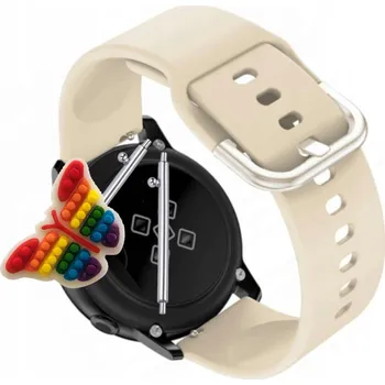 Pouzdro na mobilní telefon Pásek Řemínek pro Maxcom FW35 Aurum, Silikon Béžová Poutko, nastavitelný