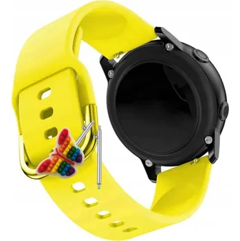 Pouzdro na mobilní telefon Pásek Řemínek pro Mobvoi TicWatch Pro 3 GPS, silikon, žlutá smyčka, nastavitelný