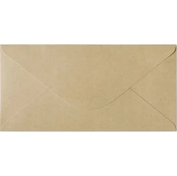 Obálka Dekorativní OBÁLKY pro Zasílání Poštou DL 120g NATURE TMAVĚ BÉŽOVÉ