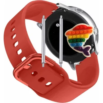 Pouzdro na mobilní telefon Řemínek Řemínek pro Samsung Galaxy Watch4 Classic 46mm, Silikonový Červený Smyčka