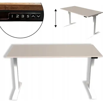 Psací stůl Obdélníkový psací stůl Deskoverse 68 x 1,8 x 139 cm bílý