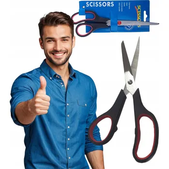 Kancelářské nůžky NŮŽKY KANCELÁŘSKÉ KLASICKÉ 20 CM UNIVERZÁLNÍ ODOLNÉ NA STŘÍHÁNÍ PAPÍRU