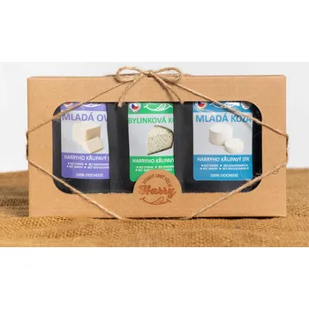 Dárková krabička Křupavý sýr Dárková sada 3 druhů lyo sýrů nejen od kozičky (Křupavý sýr Dárková sada 3 druhů lyo sýrů nejen od kozičky)