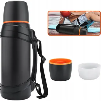 TERMOSKA TURISTICKÝ CESTOVNÍ VAKUOVÝ NEREZOVÁ OCEL UZAVÍRATELNÝ OCELOVÝ 2,5L