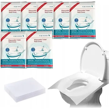 WC sedátko NA JEDNO POUŽITÍ POTAHY NA WC SEDÁTKO TOALETNÍ PODLOŽKY 70 KS
