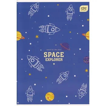 Sešit Sešit A5 s linkami Interdruk, 16 listů, měkká obálka, vícebarevný