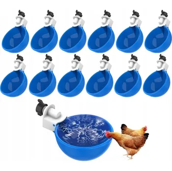 Krmítko pro ptáka 10X AUTOMATICKÁ NAPÁJEČKA PRO SLEPICE VODY SADA KUŘE VRTAČKA ODOLNÁ