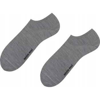 Pánské ponožky Prodyšné kotníkové ponožky s vysokým podílem 67,5 % Merino vlny - šedé, velikost 43-46