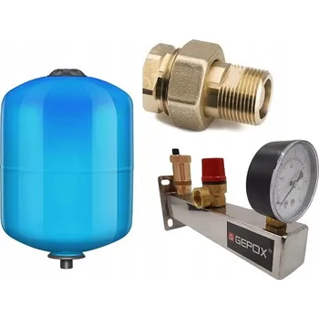 Expanzní nádoba SADA EXPANZNÍ NÁDOBA 12L TUV BEZPEČNOSTNÍ SKUPINA NEREZOVÁ