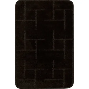 Koupelnová předložka KOUPELNOVÁ PŘEDLOŽKA HNĚDÁ PROTISKLUZOVÁ PŘED VANU SPRCHU TERAMO 50x80 cm