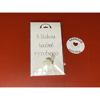 HandMade by VeJa Dárková karta - S láskou ručně vyrobeno (lístek)