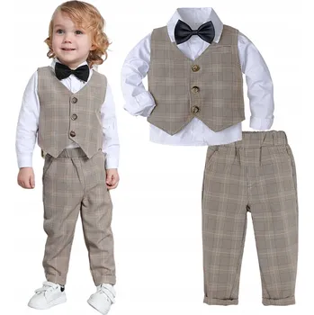 Podprsenka Dětský oblek na oslavu narozenin, khaki, velikost 116