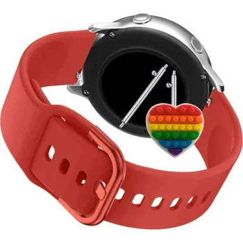 Pouzdro na mobilní telefon Pásek Řemínek pro Honor MagicWatch 2 42 mm, Silikon Červený Poutko, nastavitelný