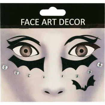 samolepka Samolepky na obličej pro Halloween make-up krev diamanty